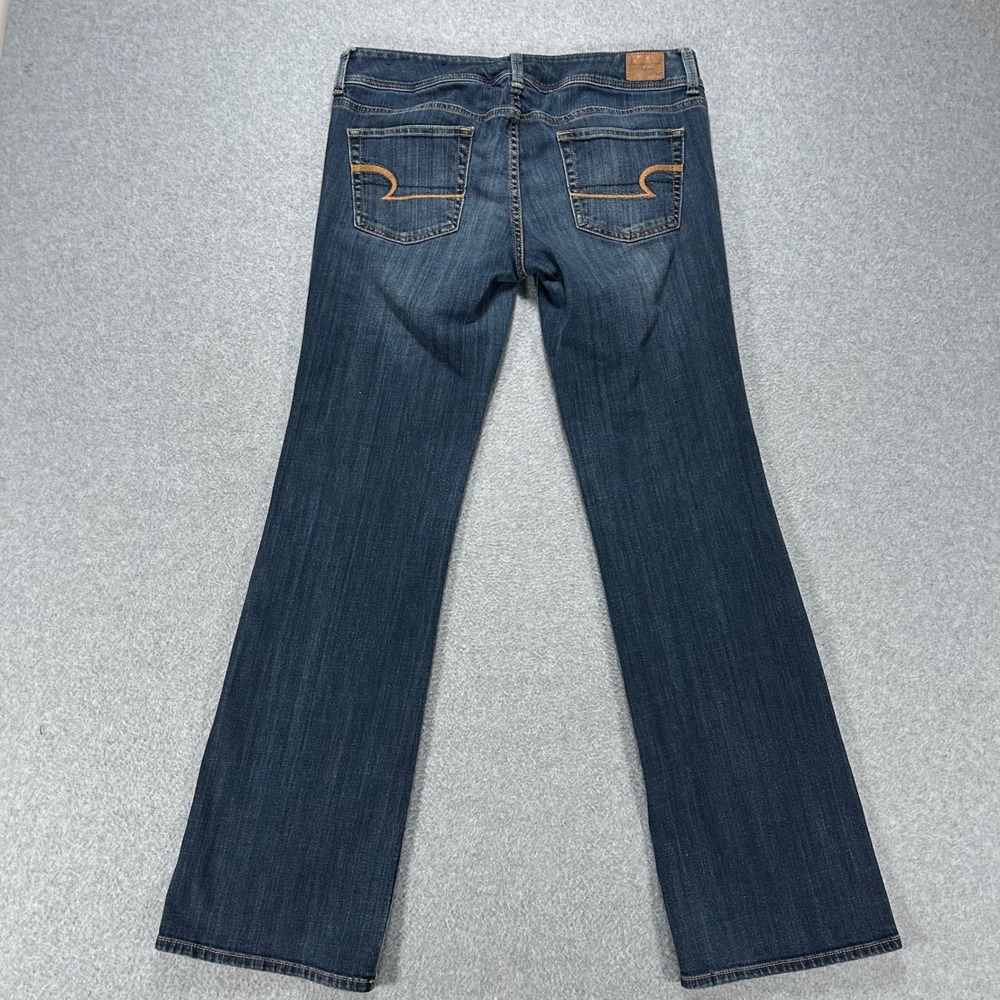 American Eagle Jeans Slim Boot Women 32x30 Dark Blue Denim Y2K Boho